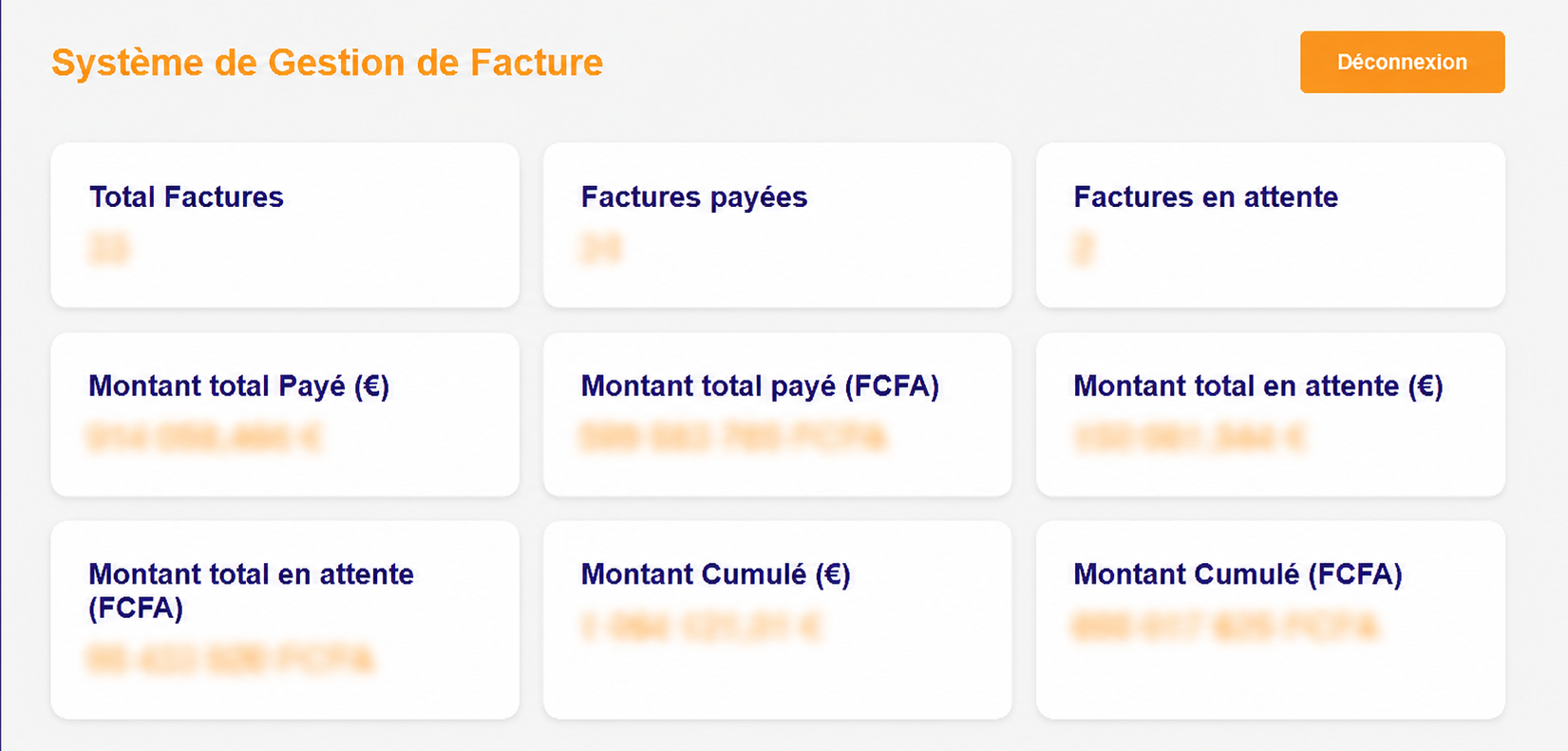 Conception d’une plateforme de gestion et de suivi des factures